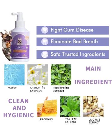 2PCS Pet Clean Teeth Cleaning Spray Pet Teeth Cleaning Spray Teeth Cleaning Spray for Dogs Pet Oral Spray Clean Teeth Pet Breath Freshener Oral Spray Pet Oral Spray Pet Oral Spray Clean Spray Petry Teeth Cleaning Spray Petry Oral Spray for Dogs & Cats - Buy Online on GoSupps.com