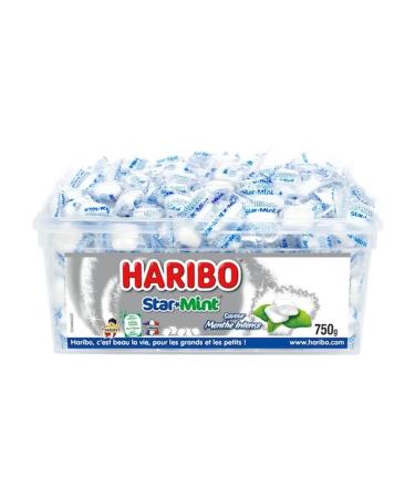 HARIBO - Tubo StarMint - Bonbons La Menthe - Sans Colorants Artificiels - Ar mes Naturels - Bo te De 750 g