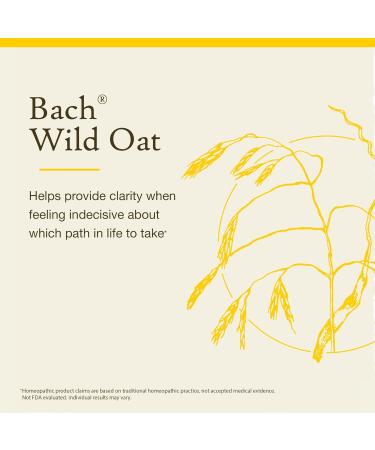 Bach Original Flower Remedies, Wild Oat (Non-Alcohol Formula) - Decide Your Path - Natural Homeopathic Flower Essence for Emotional Balance - Vegan, Gluten Free, Sugar Free - 10mL Dropper - Buy Online on GoSupps.com