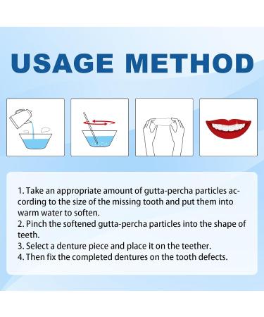 Tooth Repair Kit/Cavity Filler for Teeth/Tooth Repair Granules/Tooth Repair Kit for Chipped Teeth/Moldable False Teeth/Cavity Filler for Teeth/Temporary Filling for Tooth(30g) - Buy Online on GoSupps.com