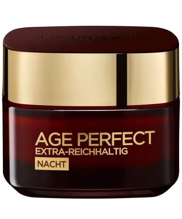 L'Or al Paris Age Perfect Night Care - Extra-Rich Anti-Aging Facial Moisturizer with Manuka Honey & Calcium for Dry Skin - 50ml - Buy Online on GoSupps.com