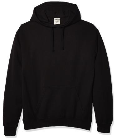 Hanes Men's Comfortwash Garment Dyed Hoodie Sweatshirt Medium Black