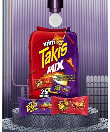 TAKIS Mini Fuego & Nitro Tortilla Chips - 25 Count Bag | Spicy Snack Treat - Buy Online on GoSupps.com
