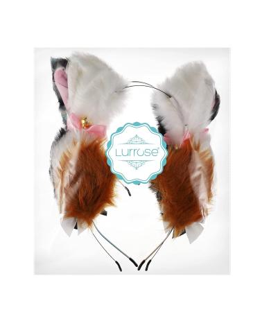 Lurrose 4 Pcs Cat Fox Faux Fur Ears Headband - Animal Connector Ears Hair Band with Bell for Party Cosplay - Fashion Accessories for Women & Girls - Buy Online on GoSupps.com