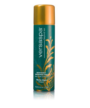 Versa Spa MONTEREY Bronzing Mist Sunless Self Tanner with Warm Brown and Caramel Undertones for Body and Face  6 Ounces