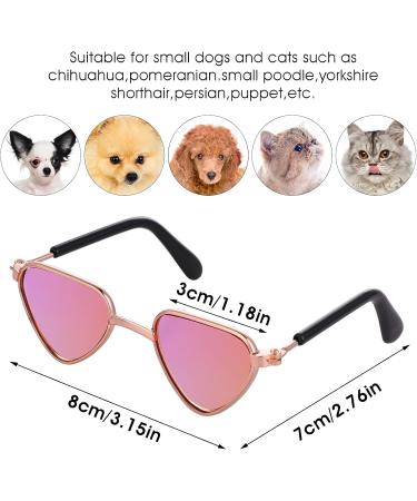Molain Cat & Dog Sunglasses - UV Protection for Pets | 4 Pcs Triangle Cosplay Prop - Buy Online on GoSupps.com