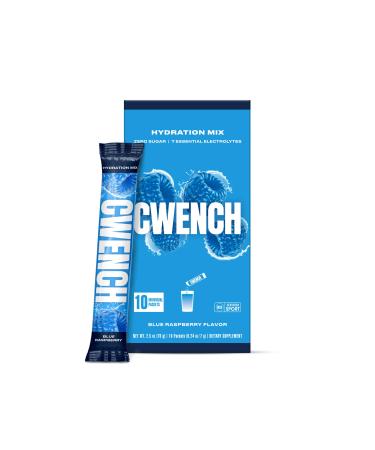 Cwench Electrolyte Mix - Blue Raspberry 10 Count 0.25 Ounce (Pack of 10)