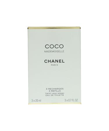 Chanel - Coco Mademoiselle Twist & Spray Eau De Toilette Refill 3x20ml/0.7oz Rose 0.7 Fl Oz (Pack of 3) - Buy Online on GoSupps.com
