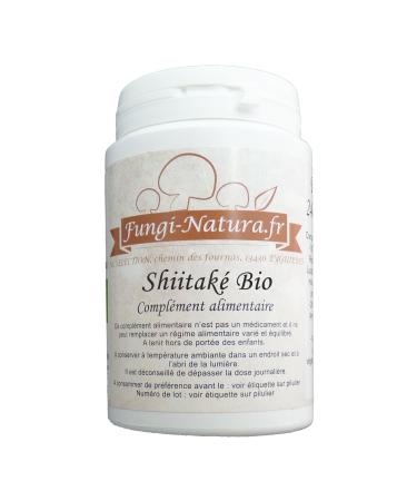 SHIITAKE ORGANIC EXTRACT 60 CAPSULES - Standardized guaranteed to 30% minimum polysaccharides - French company - Certified Organic