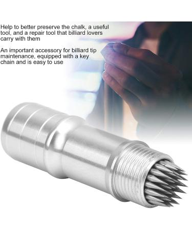Aluminum Billiard Tip Pricker with Keychain | Pool Stick Needle for Cue Maintenance - Silver - Buy Online on GoSupps.com