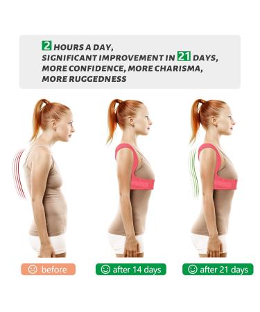 High-Up Correction Back Support for Men & Women | Adjustable Pain Relief Straightener - Rose Red - Buy Online on GoSupps.com