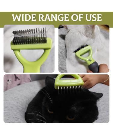 BeautyHunt Dematting Brush Comb - Pet Grooming Undercoat Rake for Dog and Cat - Deshedding Tool for Knots and Tangled Hair - Buy Online on GoSupps.com