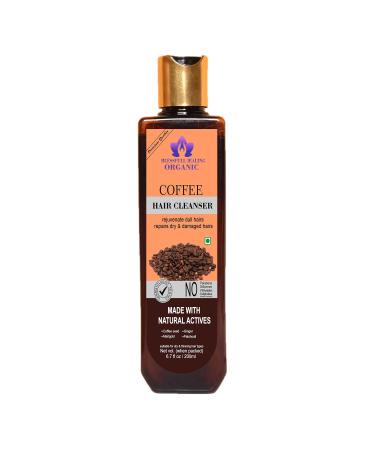 Blessfull Healing Organic Coffee Hair Cleanser | Shampoo 200 ML (Packing May Vary)