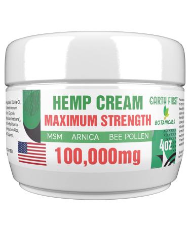Pure wellness Soothing Hemp Cream for Effective Relief of Back Knee Neck Foot Nerve Discomfort Fortified with Arnica MSM Menthol and Peppermint Essential Oil