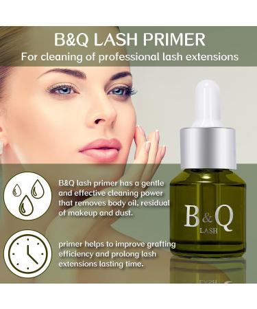 B&Q Eyelash Extension Primer 15ML - Oil-Free & Rose Scented Gentle Cleanser for Nourished Lash Prep - Buy Online on GoSupps.com