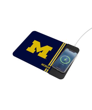 SOAR NCAA Wireless Charging Mouse Pad, Michigan Wolverines