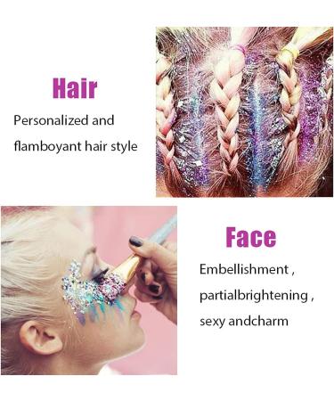 Yeweian White Holographic Chunky Glitter Gel - 50g | Concert & Festival Makeup Accessories - Buy Online on GoSupps.com