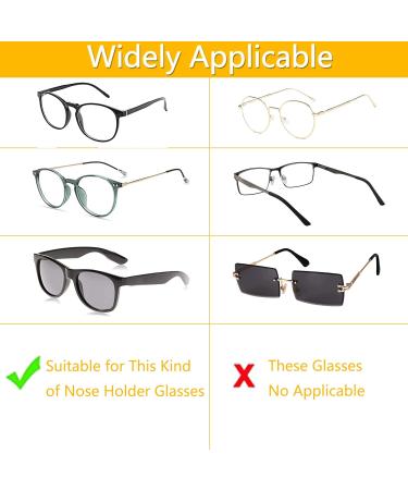 15 Pairs Silicone Nose Pads for Glasses - Anti-Slip Adhesive Pads | Non-Slip Self-Adhesive White Nose Pads for Comfort & Stability - Buy Online on GoSupps.com