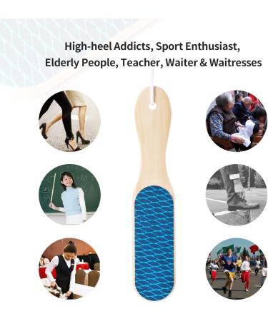 Foot File with Wooden Handle - Effective Callus Remover & Dead Skin Removal Tool for Men & Women | Premium Foot Care - Buy Online on GoSupps.com