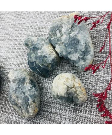Natural Blue Celestite Crystal Cluster Specimen for Decoration Home Decor Reiki Crystal Stone (Color : 1.3-1.6kg) - Buy Online on GoSupps.com