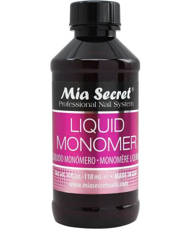Mia Secret Liquid Monomer Professional Acrylic System, 4 oz. 4 Fl Oz (Pack of 1)
