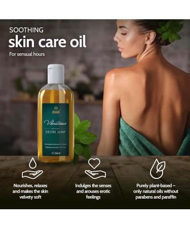 Vibratissimo Desire Jump - Refreshing Massage Oil with Mint Erotic Love Oil Desire Jump 250 ml (Pack of 1) - Buy Online on GoSupps.com