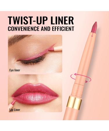 Oulac Waterproof Lipliner Pencil Set - Smooth and Creamy Retractable Lip Makeup for Precision Application Vegan & Cruelty-Free 04 Pink Treat+06 Body Talk+11 Mint - Buy Online on GoSupps.com