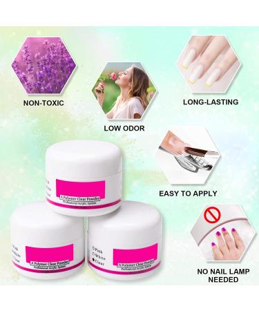 COOSA Acrylic Nail Kit Set - Professional DIY Gel Nail Art Decoration with Nail Dryer - Buy Online on GoSupps.com