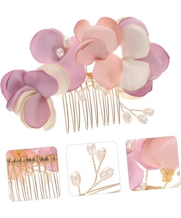 FRCOLOR Headgear for the bride decorative hair combs hair accessories for bridesmaids wedding hair clips for brides flower hair pins made of artificial flowers flower pearl side comb - Buy Online on GoSupps.com