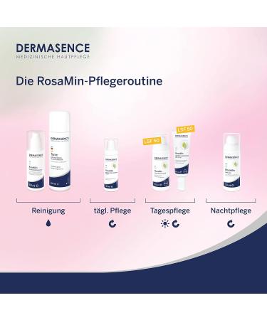 Dermasence Rosamin Day Care SPF 50 - 50ml | Facial Care for Sensitive & Rosacea Skin | High Sun Protection with 5-Fold Vegetable Efficiency - Buy Online on GoSupps.com