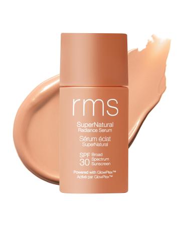 RMS Beauty SuperNatural Radiance Sunscreen SPF 30 - Tinted Sunscreen for Face Tinted Mineral Sunscreen for Face Tinted SPF Skin Tint with SPF Makeup Medium Aura