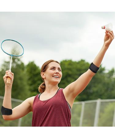MOONSMILE Tennis Elbow Brace - Neoprene Support Strap with Compression Pad for Tendonitis, Golfers Elbow, Forearm Pain Relief - Men and Women (Black) - Buy Online on GoSupps.com