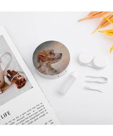 Jack Russell Terrier Contact Lens Case - Portable Travel Box with Mirror for Dog Lovers - Buy Online on GoSupps.com