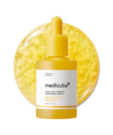 medicube Kojic Acid Turmeric Clarifying & Balancing Capsule Serum for Troubled Skin | Soothing & Brightening Facial Serum | Niacinamide & Glow Capsules for Hydration and Barrier Support | 1.01 fl.oz