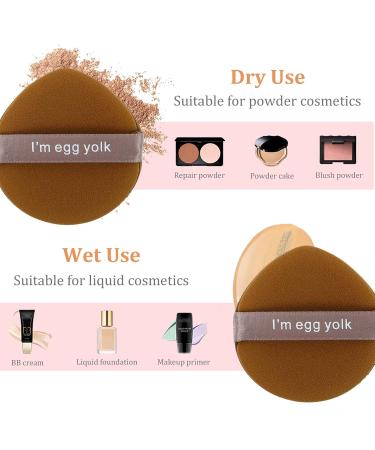 FRCOLOR 12 Pcs Puff Powder Puff Makeup - Hydrophilic Polyurethane Face Sponges for Flawless Foundation Application - Buy Online on GoSupps.com
