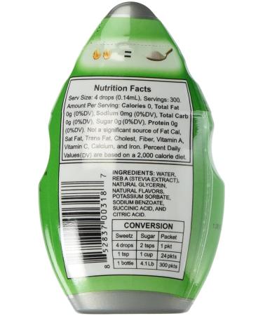 EZ-Sweetz Liquid Stevia Sweetener (2-Pack 1.36oz) - De-Bittered, 300 Servings/Bottle - Buy Online on GoSupps.com