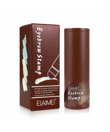 Buy Brown Eyebrow Stamp Shape Kit - Waterproof Makeup Tools with 10 Reusable Templates & 2 Pencils for Perfect Eyebrows - Buy Online on GoSupps.com