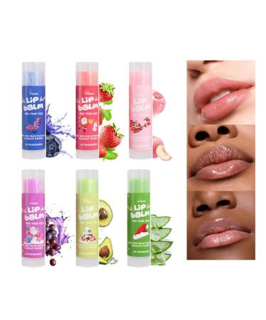 JEYPINMI Holiday Lip Care Set 6 Christmas Lip Balms Fruity Scented Moisturizing Perfect Gift Multicolor One Size One Size Multicolor - Buy Online on GoSupps.com