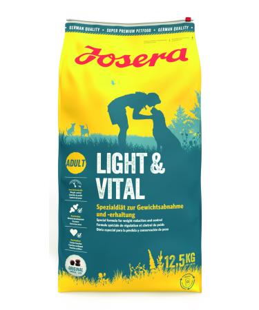 Josera Light & Vital (1 x 12.5 kg) |Dog food with low fat contentSuper premium dry food for adult dogs |1 Pack 12.5 kg (1 Pack)