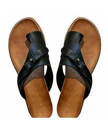 Women Bunion Correcting Sandals Summer Essentials Women's Comfy Sandal Orthopedic Bunion Corrector Sandals Open Toe Non-Slip Beach Slippers US 9.5&10 C