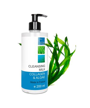 Bleu & Marine Bretania Facial Cleansing Milk | Algae & Collagen | Makeup Remover | Nourishing & Anti-Aging | Suitable for All Skin Types 200ml