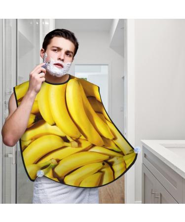Fruits Bana Na Beard Bib Hair Catcher For Men Shaving Men Beard Apron Gift For Fathers Day/Anniversary/Valentines Day/Christmas One Size