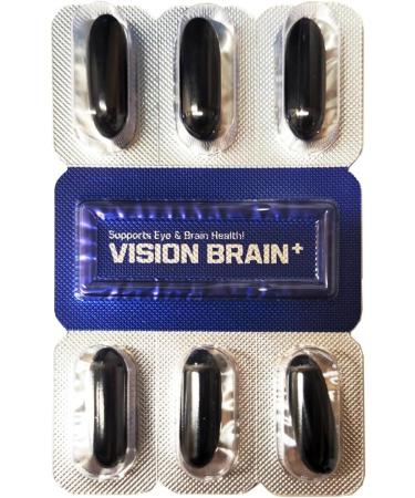 KPurity VisionBrain+ Eye & Brain Health Supplement with Lutein & Zeaxanthin - Enhances Memory Focus and Brain Performance - 30-Day Supply Softgels (1 Box VisionBrain+) - Buy Online on GoSupps.com