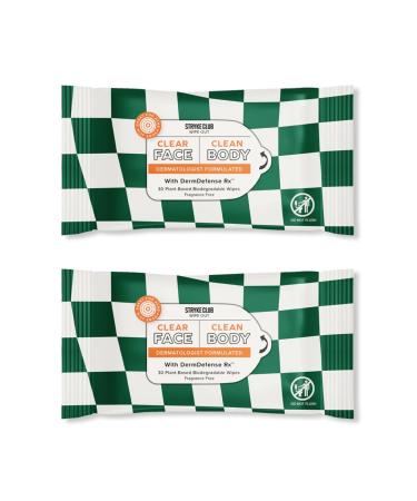 Wipe Out Cleansing Wipes Face and Body Wipes For Teens Gentle Skin Cleanser Biodegradable Hypoallergenic Unscented 30 count 2 pack 30 Count (Pack of 2)