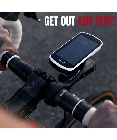 KOM Cycling CM06 Quick Release GoPro Computer Mount for Wahoo and Garmin Bike Computers - Edge 1030, Elemnt Roam Compatible - Carbon Combo Kit with GoPro Adapter - Buy Online on GoSupps.com