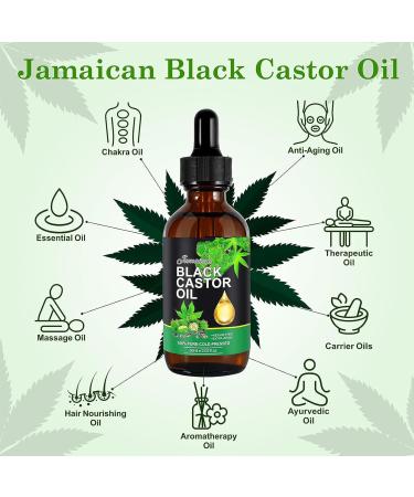 Jamaican Black Castor Oil Black Castor Oil 100% Pure Natural Castor Oil Organic Treatment for Damaged Hair & Dry Skin Cold Pressed Oil for Hair Growth Eyebrows Eyelashes Nails and Skin (60ml) - Buy Online on GoSupps.com