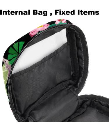 Women s Binding Pocket Tampon Storage Bag - Pink Flowers & Flamingo Pattern | Stylish & Functional Bandage Zip Pockets - Buy Online on GoSupps.com