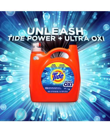 Tide Ultra Oxi Liquid Laundry Detergent - 138oz | Powerful Stain Removal & Fresh Scent | International Shipping Available - Buy Online on GoSupps.com