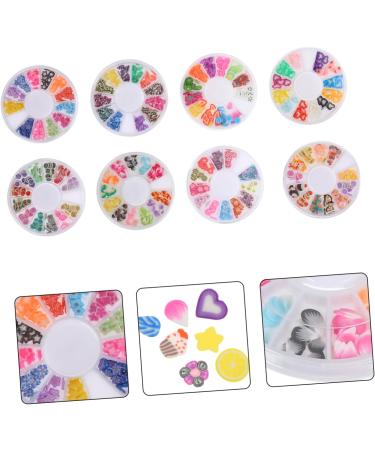 minkissy 32 Boxes Soft Pottery Clay Manicure Patch Resin Flat Back Button Nail Decor Polymer Fruit Slices Diy Lip Gloss Clay Resin Flatback Bead Nail Jewels Assorted 3d Filler Polymer Clay - Buy Online on GoSupps.com