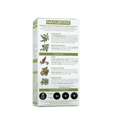 Naturtint 2N Brown Black Permanent Hair Color - Ammonia Free, Vegan, Cruelty Free | 100% Gray Coverage | Long Lasting - Buy Online on GoSupps.com